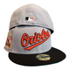 New Era Baltimore Orioles 59FIFTY Fitted Hat Cap Gray 50 Year Side Patch
