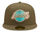 New Era Los Angeles Lakers Army 59FIFTY Fitted Hat