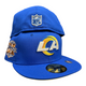 New Era Los Angeles Rams 59FIFTY Hat Blue 2004 10th Year Side Patch