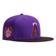 New Era Anaheim Angels 59FIFTY Fitted Hat Cap Purple 25 Year Side Patch