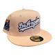 New Era Los Angeles Dodgers 59FIFTY Hat Cap Mango Macho 60 Year Side Patch