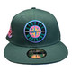 New Era Seattle Mariners Peacock Pack 59FIFTY Fitted Hat 25 Year Patch