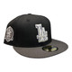 New Era Los Angeles Dodgers 59FIFTY Fitted Hat Cap Black 60th Year Patch