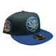 New Era Oakland Athletics A's 59FIFTY Fitted Hat 50th Year Side Patch