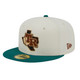 New Era Texas Rangers Woodgrain Pack 59FIFTY Hat Arlington Stadium Patch