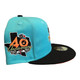 New Era Texas Rangers 59FIFTY Fitted Hat Cap 40th Anniversary Patch