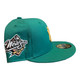 New Era New York Yankees 59FIFTY Fitted Hat Green 1998 World Series Patch