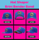 Hat Shaper Hat Brim Bender Band with 9 Brim Curve Hat Curving Sizes