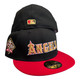 New Era Anaheim Angels 2 Tone 59FIFTY Fitted Hat Cap 60th Year Side Patch