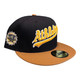 New Era Oakland A'S Athletics 59FIFTY Fitted Hat Cap Stomper Side Patch