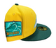 New Era Colorado Rockies Fitted Hat Cap Yellow / Green 25 Year Side