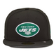 New Era New York Jets Black 59FIFTY Fitted Hat Cap Green & White Logo