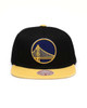 Golden State Warriors Two Tone Snapback Hat Cap Black / Gold