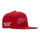 Chicago Bulls Championship Snapback Hat Cap Red / Green UV