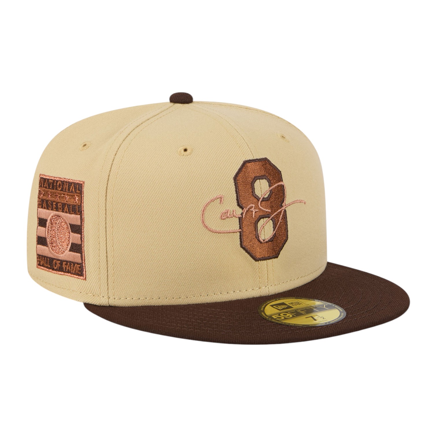 New Era Baltimore Orioles Cal Ripken Jr 59FIFTY Fitted Hat HOF Side Patch