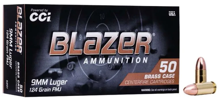 9mm 124gr FMJ
