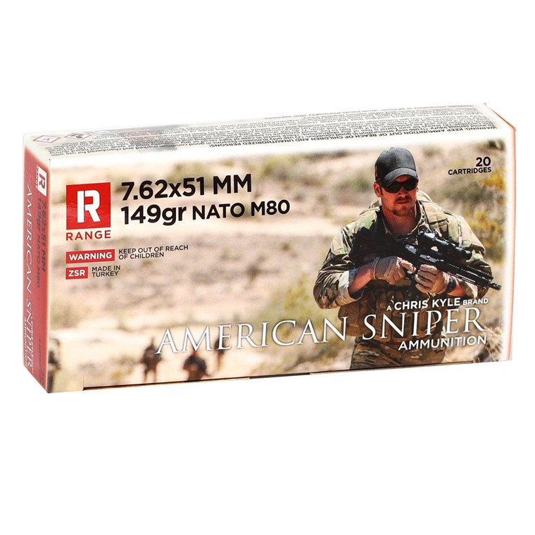 American Sniper 7.62x51MM NATO M80 Ammo 149gr FMJ