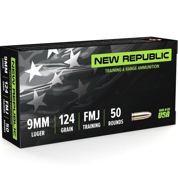 9mm Ammo 124gr FMJ