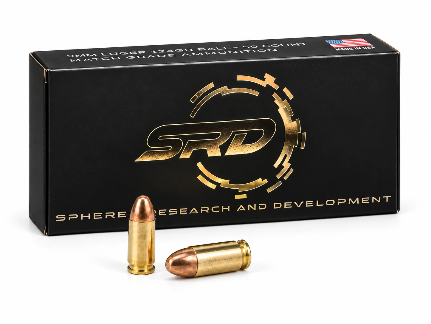 Sphere R&D 9mm match grade ammunition