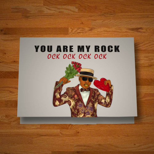 "You Are My Rock" greeting card