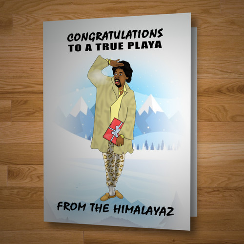 "Himalaya Playa" congratulations card