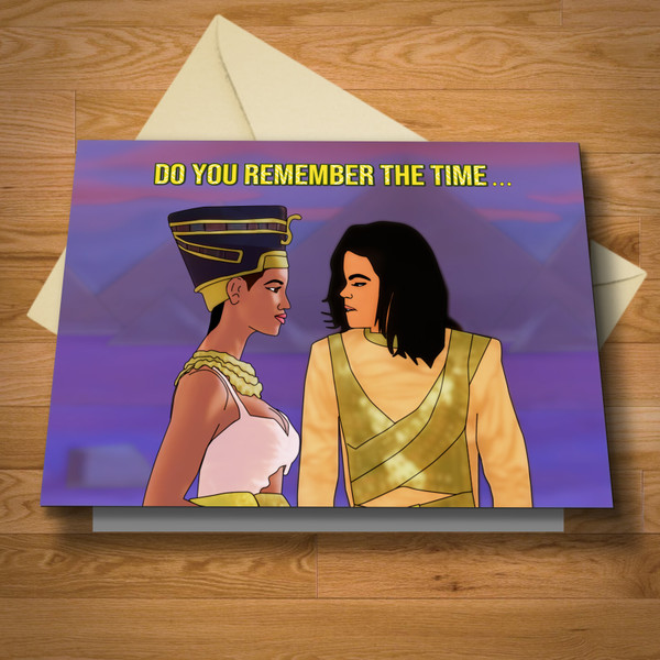 "Remember The Time" greeting card