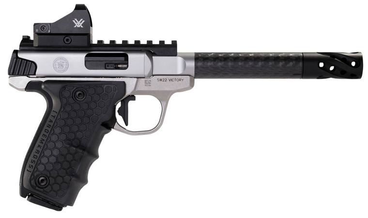 S&W VICTORY   12081  PFMC 22LR 6IN TRT MB RD CRBN
