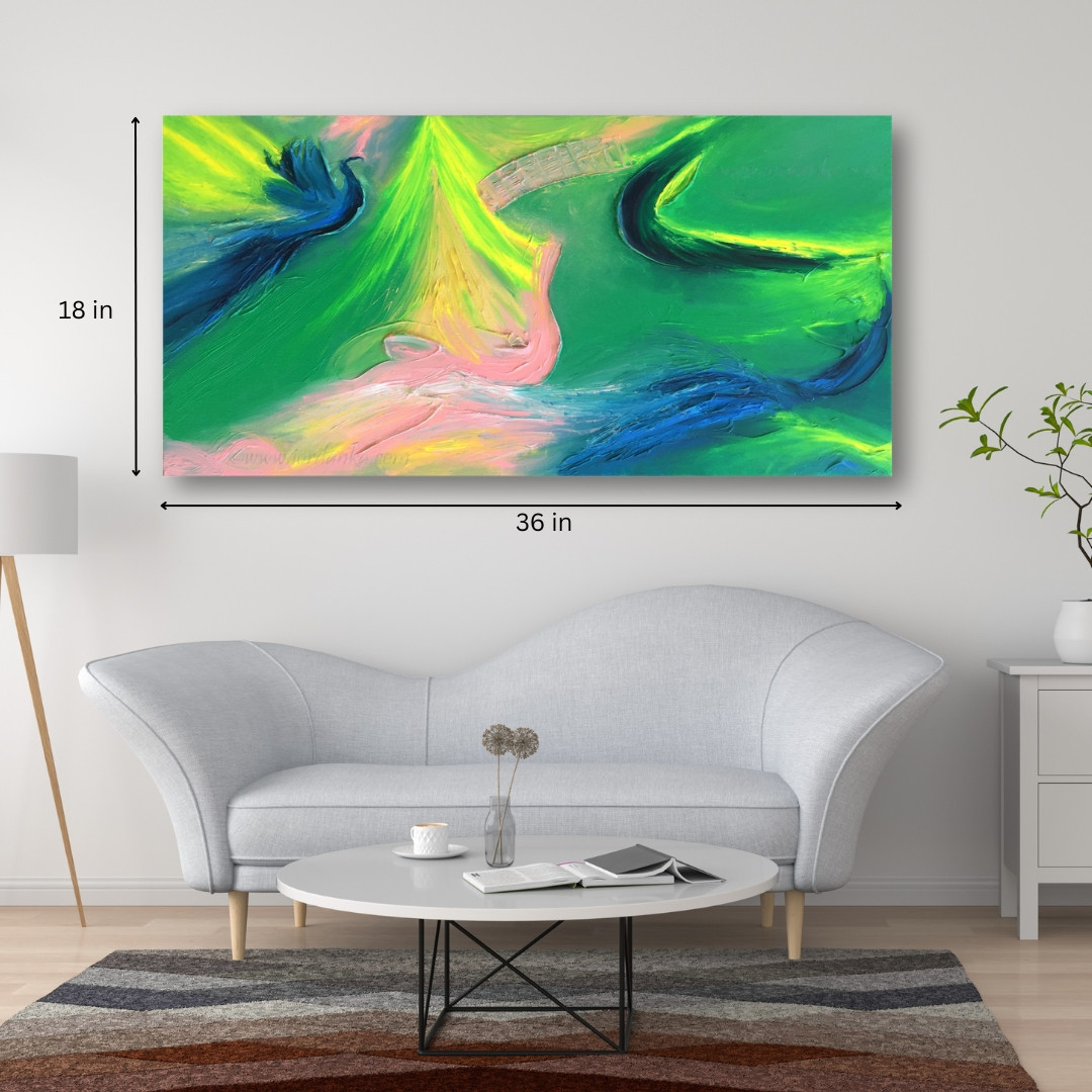 Summer Adventure 18x36 Inches Oil on Canvas Art - Nova Vision, LLC