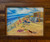 Florida beach seascape pastel drawing of New Smyrna Beach