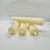 Classic Ivory Taper Beeswax Candles 4-pc | Dinner Taper Candles | Hand-rolled Honeycomb Beeswax Tapers