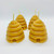 Beehive Votive Candle | Handcrafted Pure Beeswax Candles | Skep Candle | Natural 100% Pure Beeswax Votives | Hypoallergenic | Gifts under 20