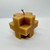 Natural Beeswax Cross Shaped Pillar Candle 2.5” x 2.5” | Handcrafted Pure Beeswax Pillar