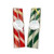 Beeswax tapers shown in package green and ivory and red and ivory