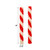 Measurements of red and ivory color twisted taper candles