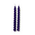 Lavender Scented Beeswax Spiral Taper Candles, 7.5in – Pair (2)
