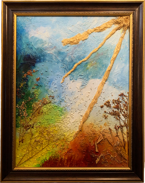 Mother Earth painting framed