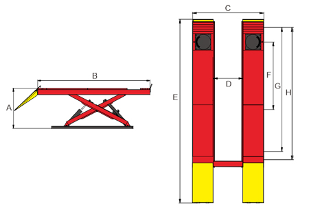 AMGO AX-12A Specifications Diagram