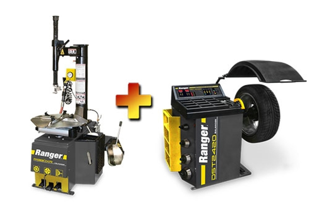 Ranger R980XR NEXTGEN™ Swing-Arm 25" Tire Changer &  DST-2420 Dynamic Wheel Balancer Combo Ranger R980XR NEXTGEN™ Swing-Arm 25" Tire Changer &  DST-2420 Dynamic Wheel Balancer Combo