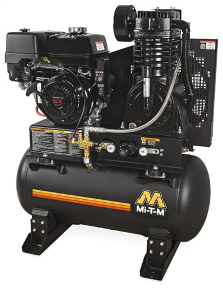 Mi-T-M ABS-13H-30H 30G Two Stage Gas Industrial Air Compressor w/Honda Engine