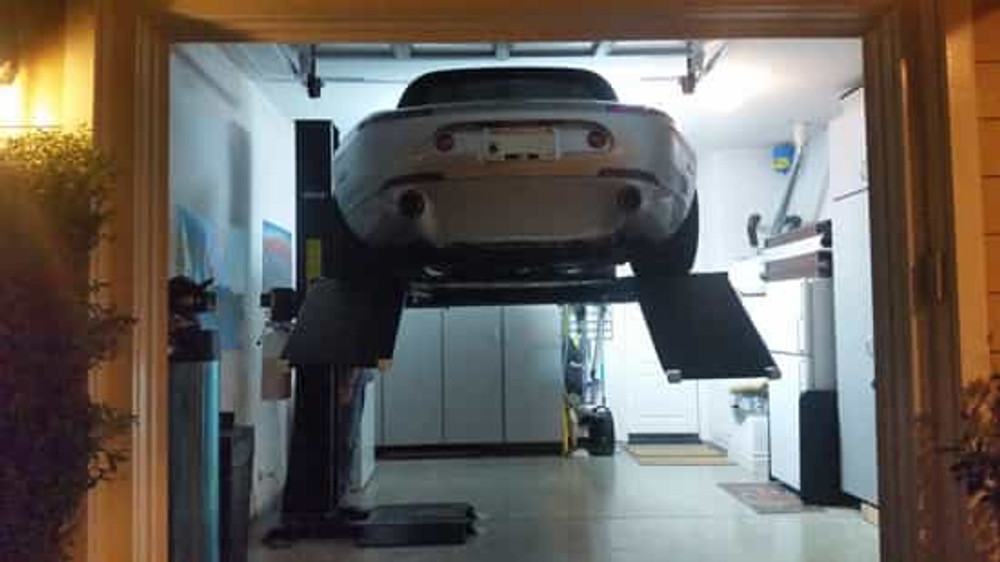 Auto Lift AL-SP-6K-SS 6000 lb. Single Column Car Storage Lift