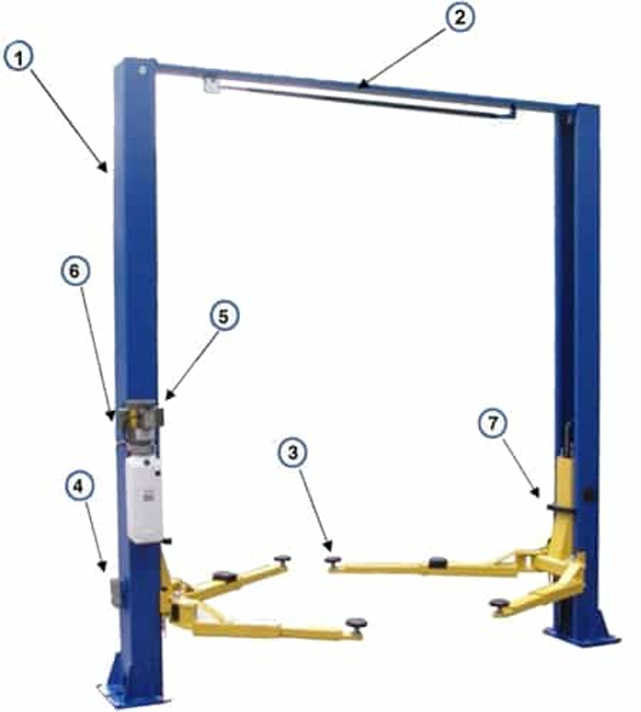 Auto Lift AL2-9K-ACX 9,000 lb. Asymmetric 2 Post Car Lifts
