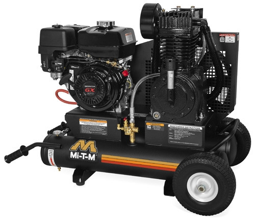 Mi-T-M AM2-PH09-08M 8-Gallon Two Stage Gas Air Compressor