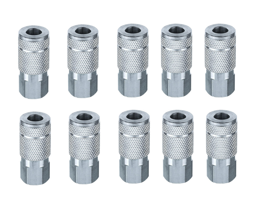 Amflo C10 1/2" Coupler  w/ 1/2" Female Thread T Style - 10 Pack
