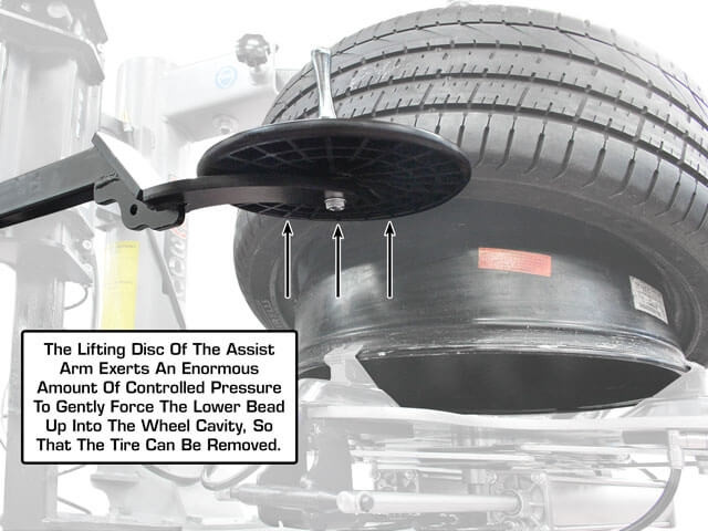 Atlas Platinum PTC300 Electric/Pneumatic Wheel Clamp Tire Changer Left Hand Assist Arm