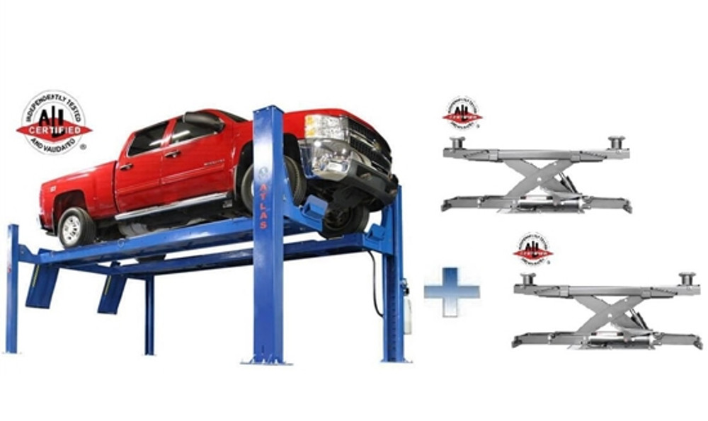 Atlas® Platinum PVL14OF-EXT ALI Open Front 4 Post Alignment Lift Combo Atlas® Platinum PVL14OF-EXT ALI Open Front 4 Post Alignment Lift Combo