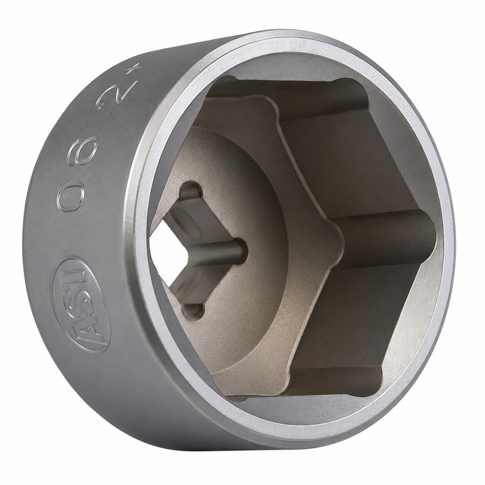 3/8"D 32mm Oil Filter 6pt Satin Socket