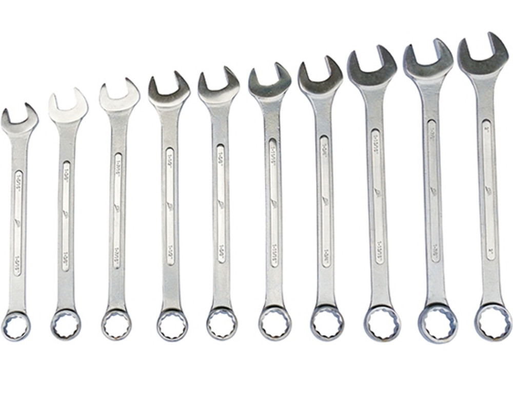 ATD 1010  10Pc. 12 Point SAE Jumbo Raised Panel Combination Wrench Set