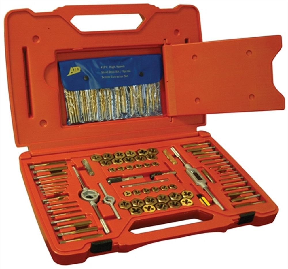 ATD Tools 277 - 117 Pc. Tap & Die Set with Drill Bits ATD Tools 277 - 117 Pc. Tap & Die Set with Drill Bits