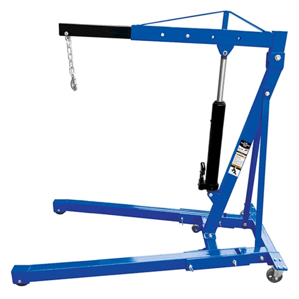 ATD 7485B 2-Ton Heavy-Duty Hydraulic Folding Engine Crane/Engine Hoist
