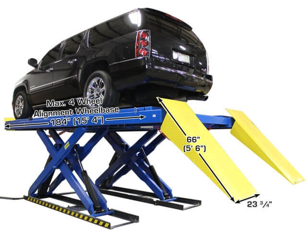 Atlas® PX16A Commercial Grade Alignment Ex-Long Scissor Lift Combo